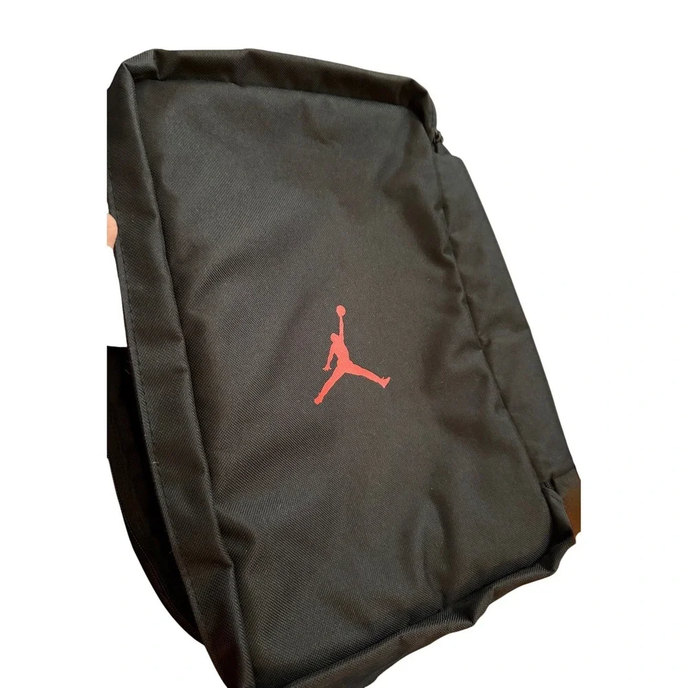 Air‎ Jordan Shoe Box Bag Mens OS Black Excellent Red Jumpman Logo Zip Case
